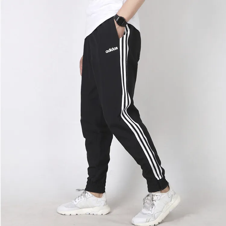 Adidas Knitted Sports Pants Men's Black-3