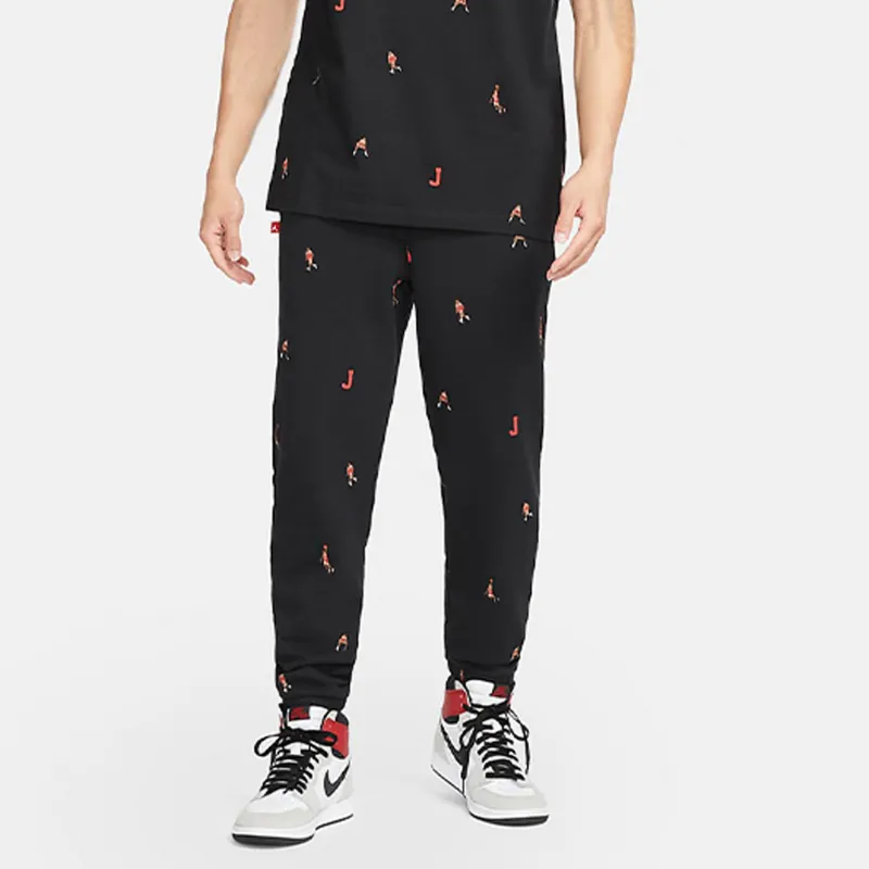 Jordan Essentials Knitted Sweatpants Men's Black-4