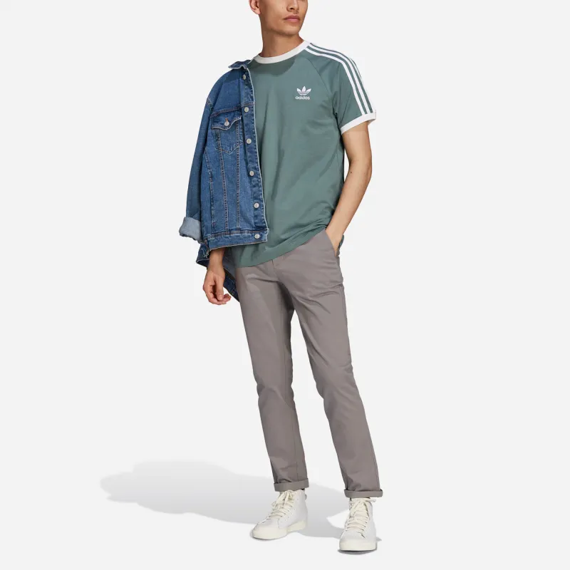 Adidas Originals 3 Stripes T Shirt Men's Emerald-2