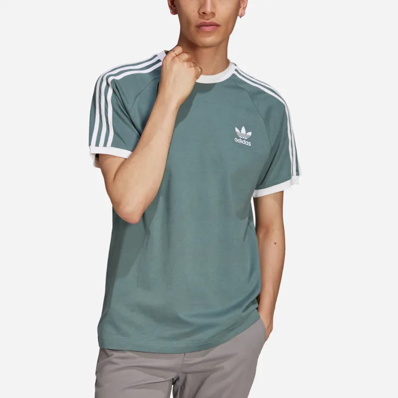 Adidas Originals 3 Stripes T Shirt Men's Emerald-3