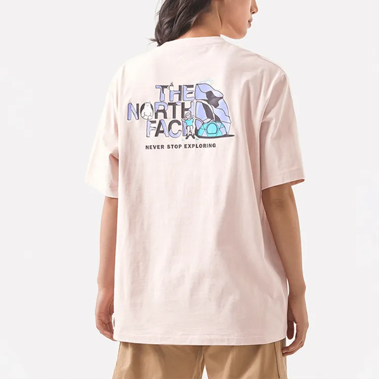 THE NORTH FACE T Shirt Unisex Pink-5