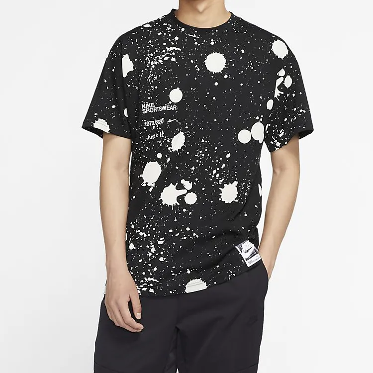 Nike T Shirts Men Black-2