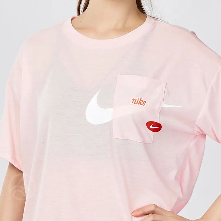 Nike Crop Tops Women's Pink-5