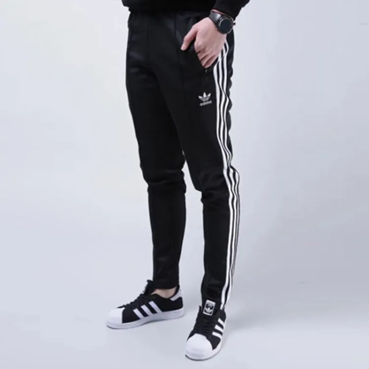 Adidas Originals Knitted Sports Pants International Version Men's Black-5
