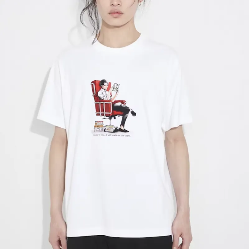 UNIQLO x JINJIDEJUREN LIANMINGKUAN T Shirt Men's White-2