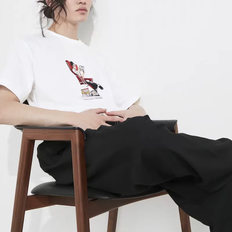 UNIQLO x JINJIDEJUREN LIANMINGKUAN T Shirt Men's White-4