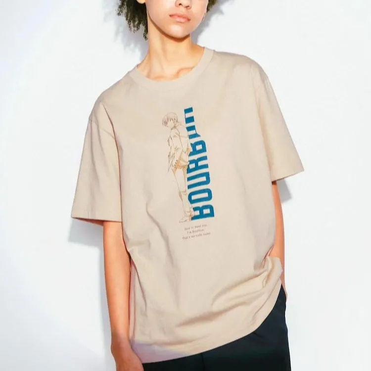 UNIQLO x MINGZHENTANKENAN LIANMINGKUAN T-Shirt Unisex Light Beige-3