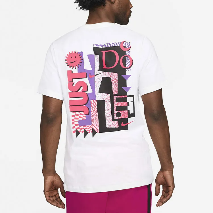 Nike T Shirts Men White-4