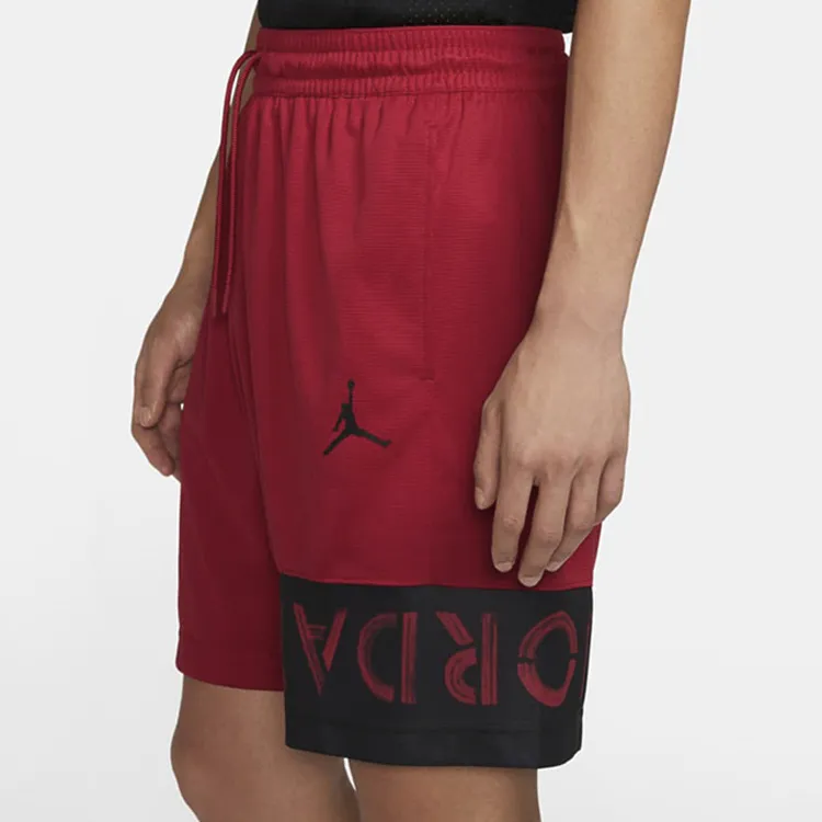 Jordan Basketball Shorts Men's Black Red-5