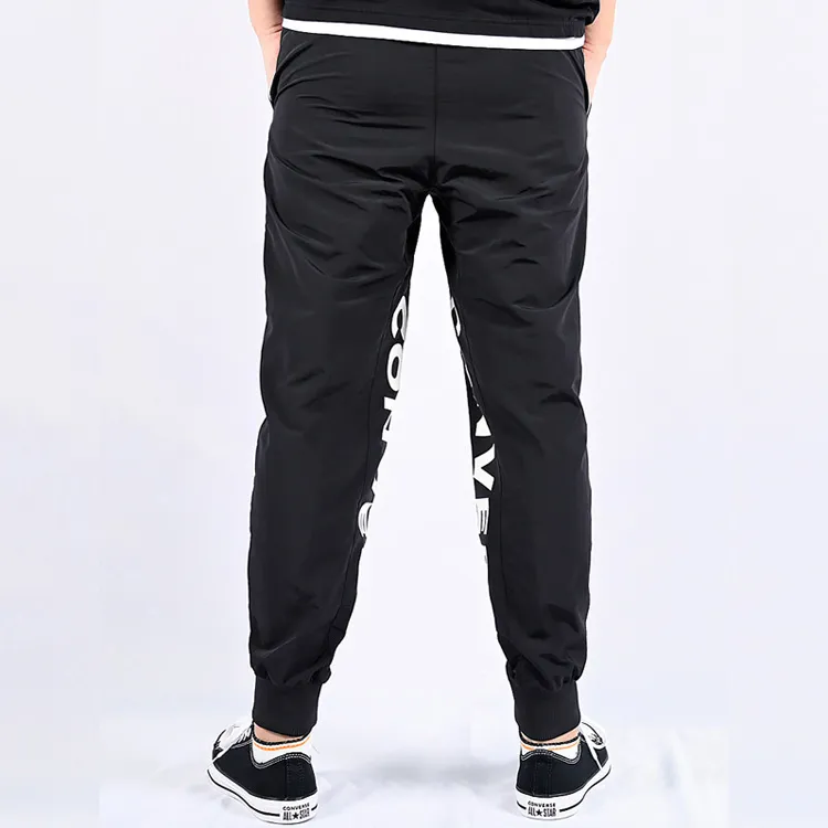 Converse Wordmark Jogger Casual Pants Men Black-4
