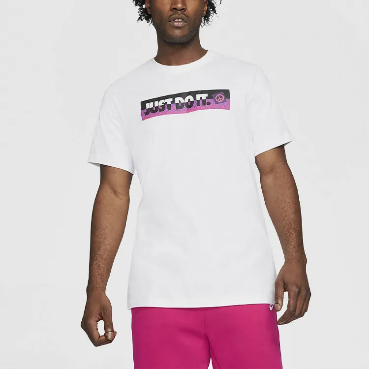 Nike T Shirts Men White-3