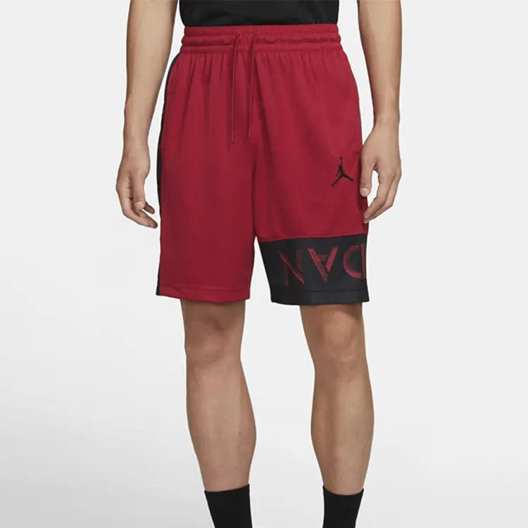 Jordan Basketball Shorts Men's Black Red-3