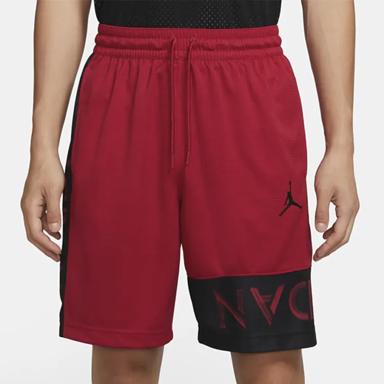 Jordan Basketball Shorts Men's Black Red-4