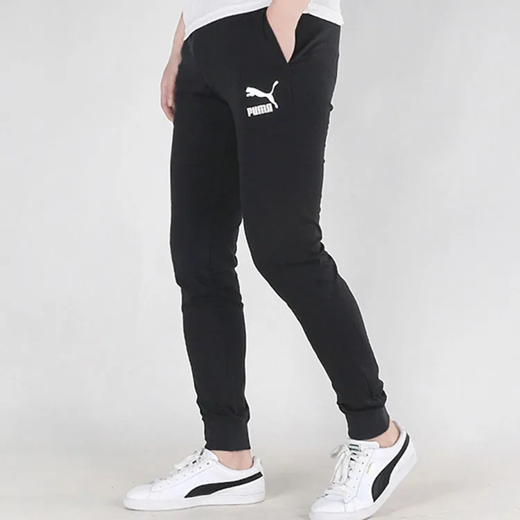 PUMA Knitted Sweatpants Men's Black-4