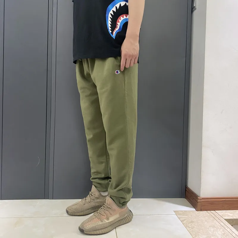 Champion Knitted Sweatpants Men Army Green-3