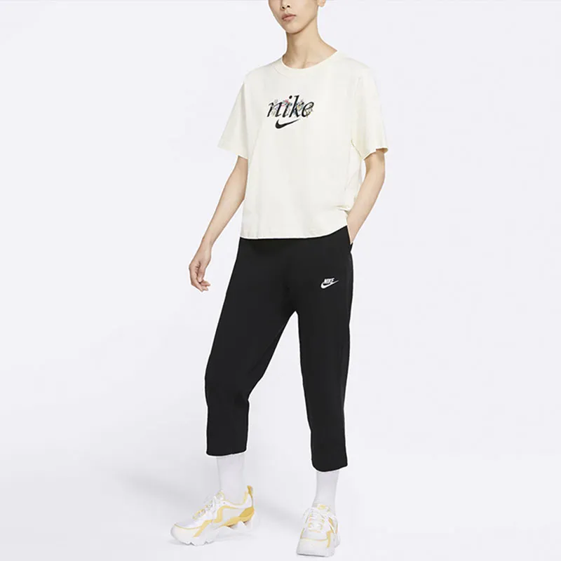 Nike Women'ss Wide Leg Cropped Pants Black-2