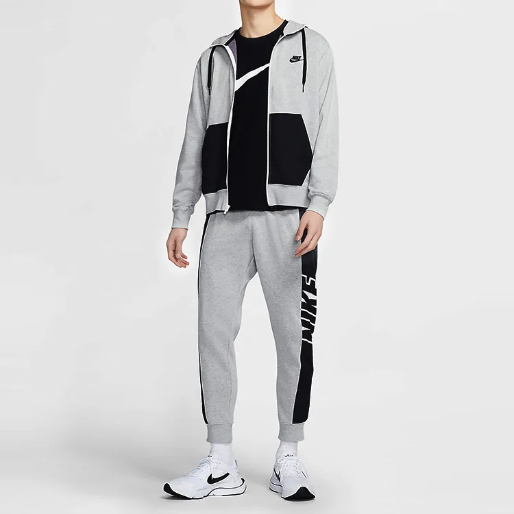 Nike Knitted Sports Pants Men's Heather Gray-3