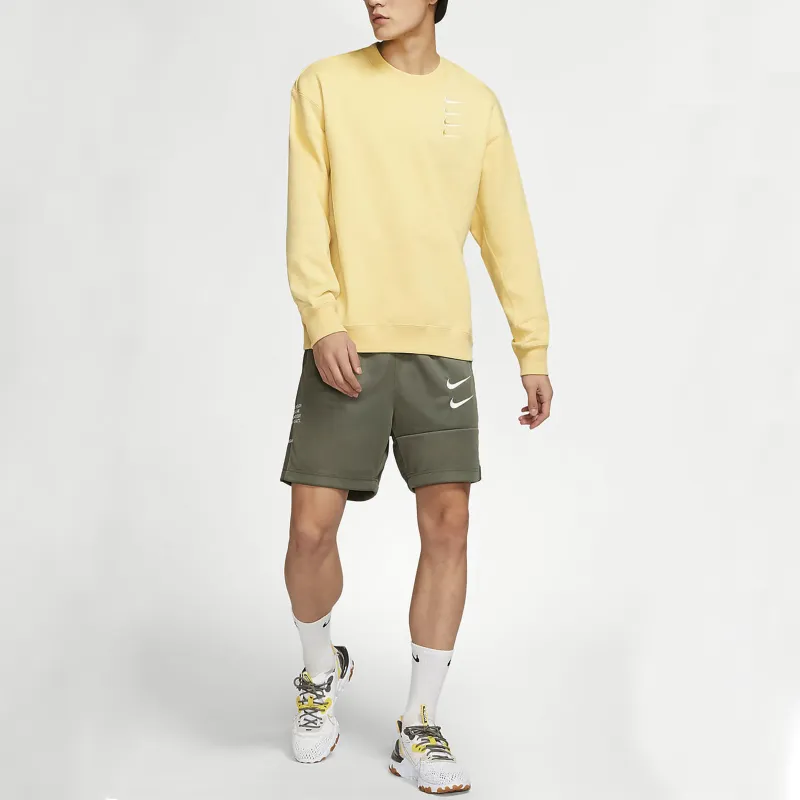 Nike Sweatshirts Men Washed Lemon-3
