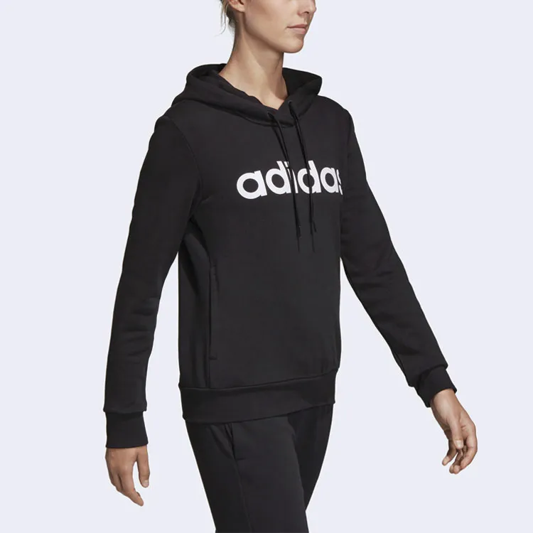 Adidas Essentials Linear Sweatshirt Women's Black-3