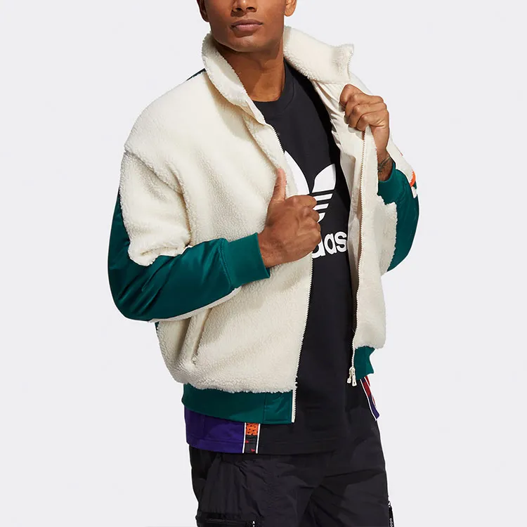 Adidas Originals Sherpa Jacket Men's Yellow White-3