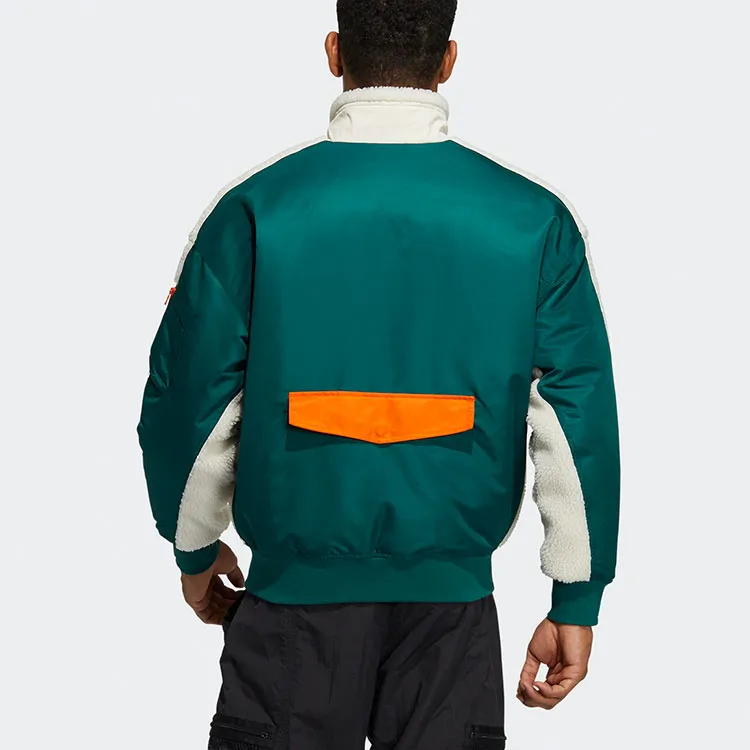 Adidas Originals Sherpa Jacket Men's Yellow White-4