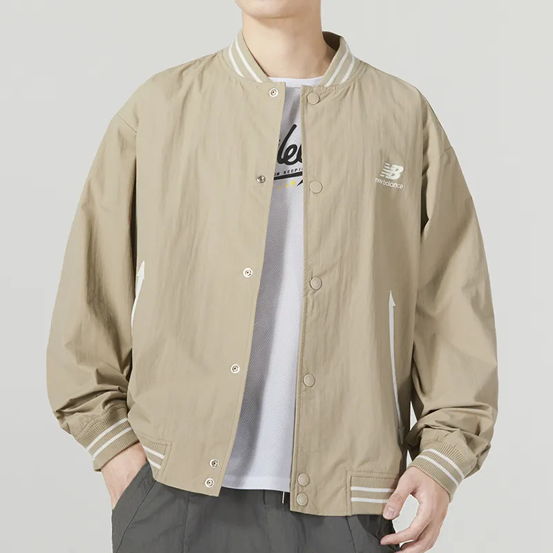 New Balance Jackets Men Khaki-2