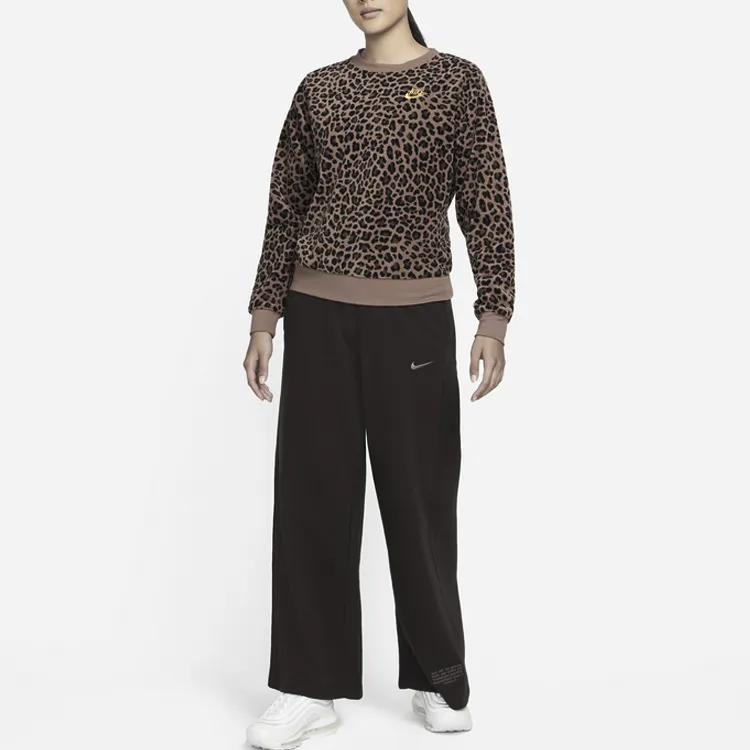 Nike Knitted Sweatpants Women's Velvet Brown-2