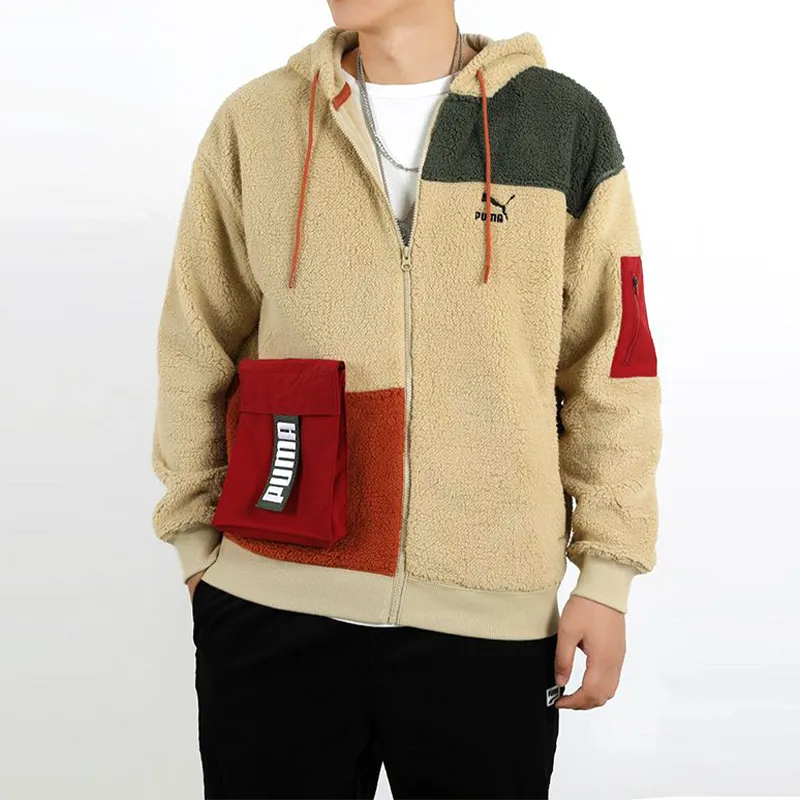 PUMA Jackets Men Khaki-3