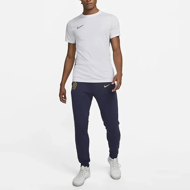 Nike Knitted Sweatpants Men Black Blue/Sweater Gold-2
