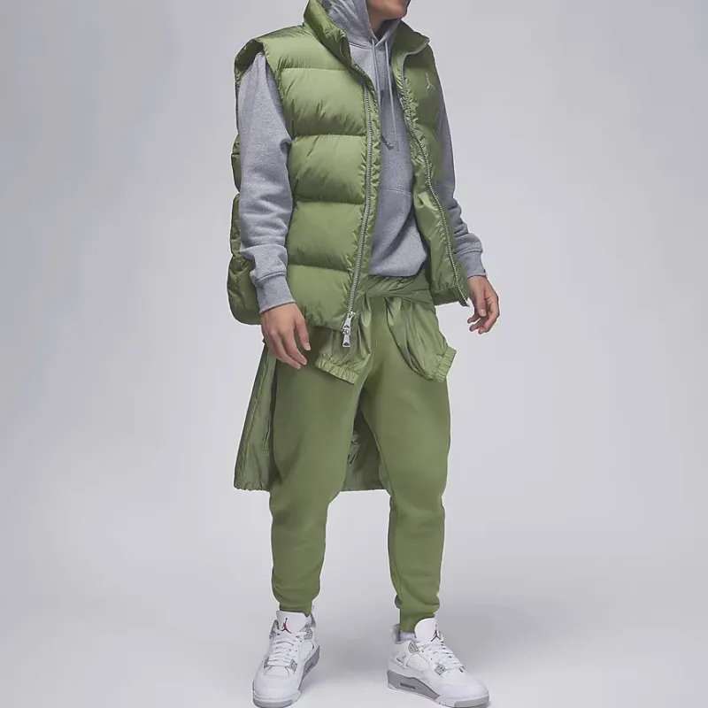 Jordan Knitted Sweatpants Men Light Olive Yellow-3