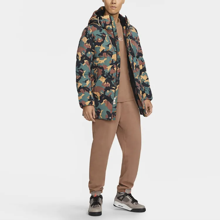 Jordan Flight Heritage Down Jackets Men Green Camouflage-2