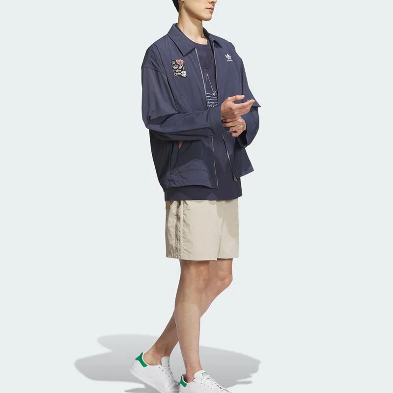 Adidas Originals x ZHANGCHANGXIONG Jacket Men's Navy Blue-2