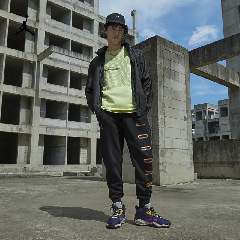 Jordan Knitted Sweatpants Men Black-4