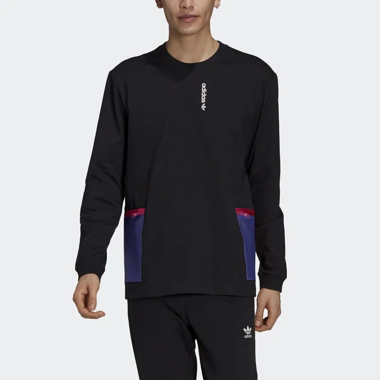 Adidas Originals Set in Sleeve T Shirt Men's Black-2