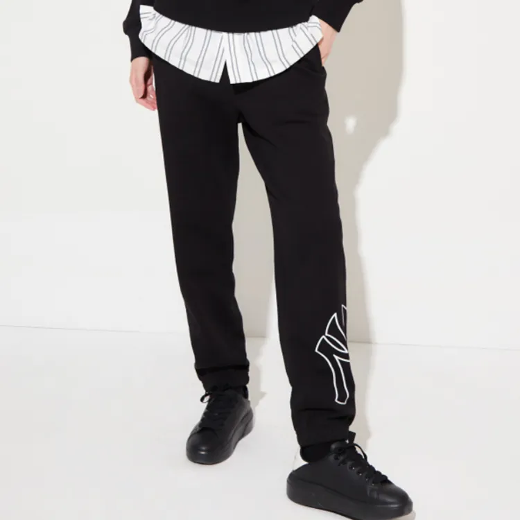MLB New York Yankees Knitted Sweatpants Unisex Black-3