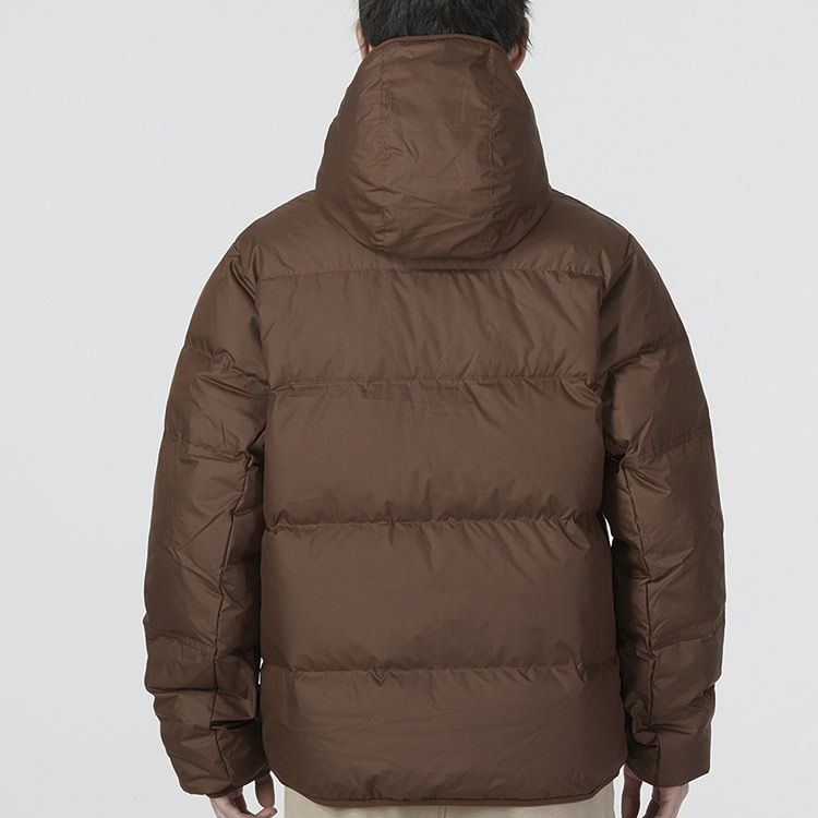 ジャケット・アウター 00s NIKE chocolate brown down jacket Vintage Nike Brown Puffer Down Jacket Embroidered Logo Y2K