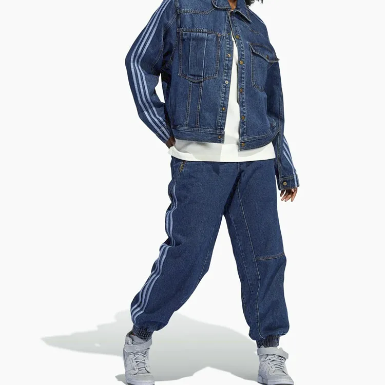 Adidas Knitted Sweatpants Men's Blue-3