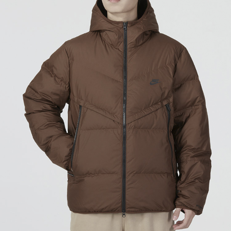 Nike Down Jacket Men's Dark Brown XS - POIZON