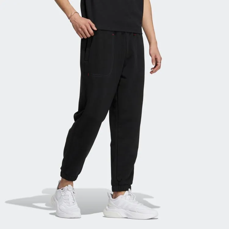 Adidas CNY Knitted Sweatpants Men Black-4
