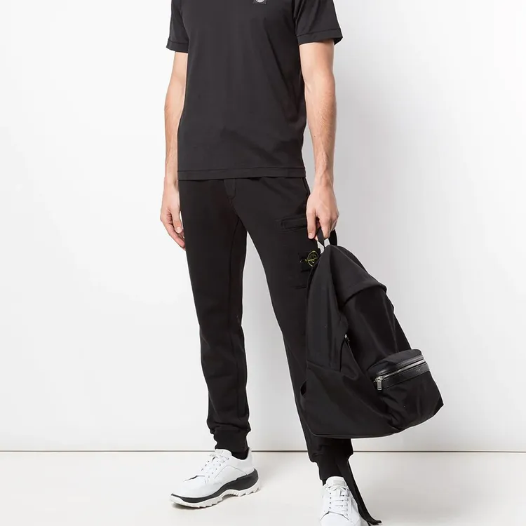 STONE ISLAND Casual Pants Fall Men's Black-4