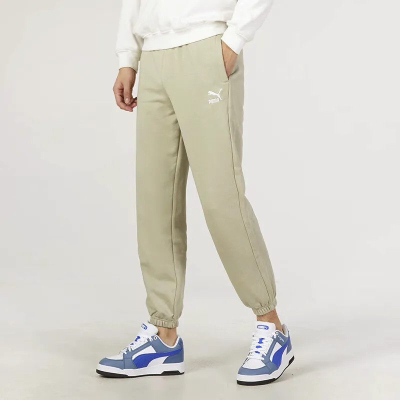 PUMA Knitted Sweatpants Men White-4