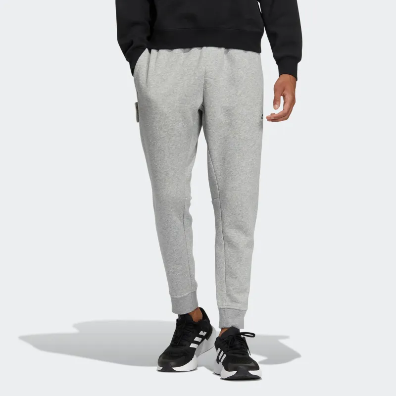 Adidas Label Knitted Sweatpants Men Light Gray-3