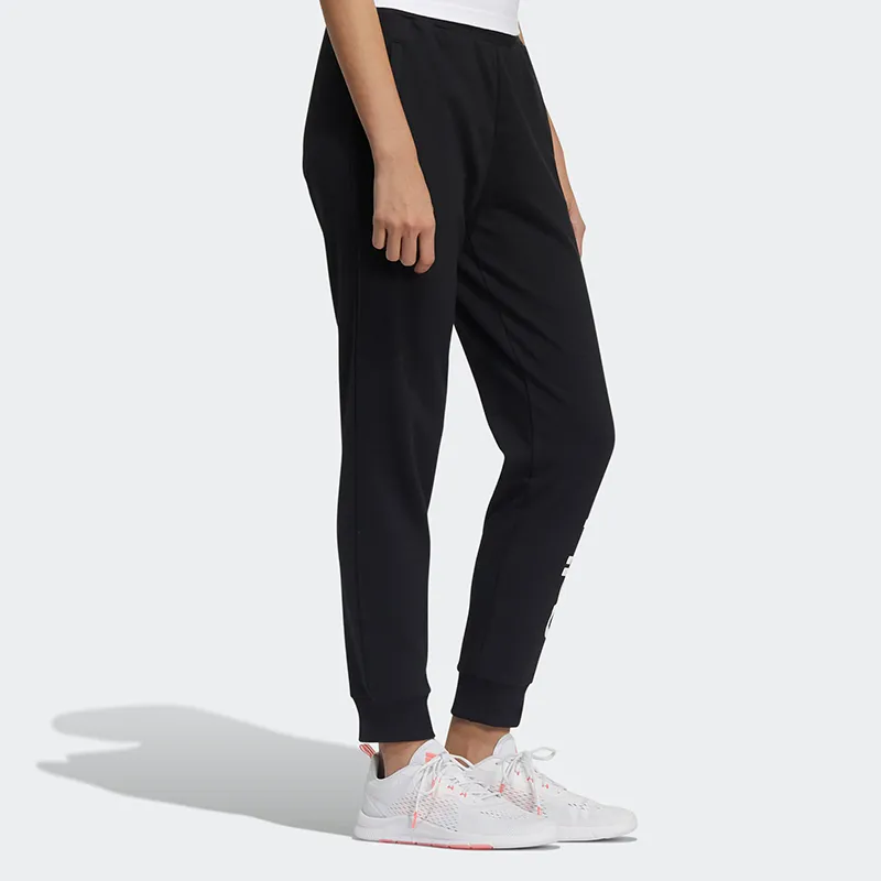 Adidas Neo Knitted Sports Pants Women's Black-4