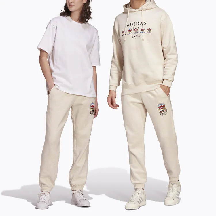 Adidas Originals Knitted Sweatpants Unisex Ivory White-3