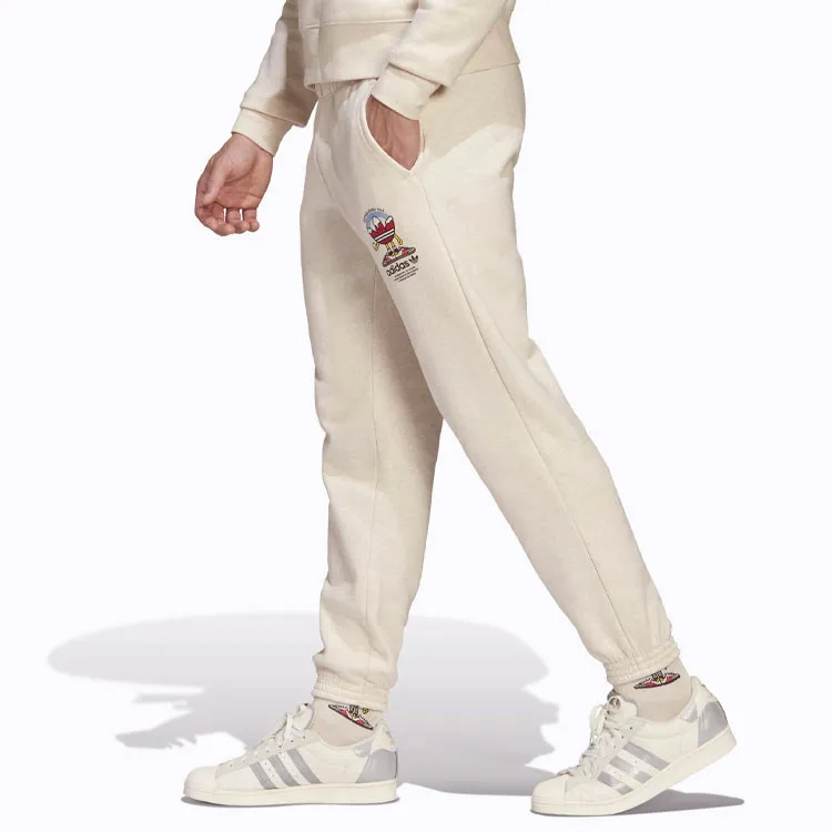 Adidas Originals Knitted Sweatpants Unisex Ivory White-4