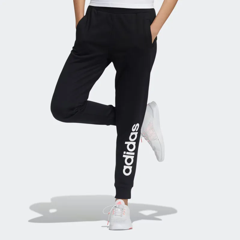 Adidas Neo Knitted Sports Pants Women's Black-3