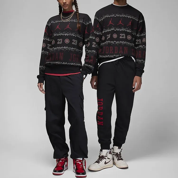 Jordan Essentials Holiday Sweatshirt Men's Black-2