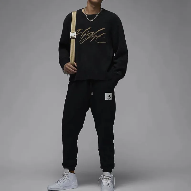 Jordan Flight Heritage Sweater Men's Black-2