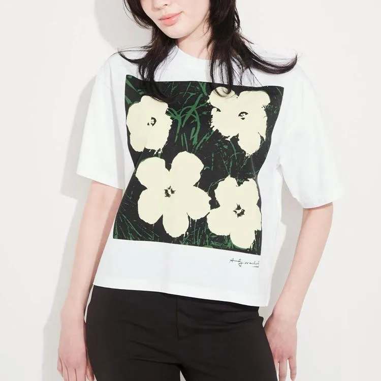 UNIQLO x Andy Warhol SS23 Drop Shoulder Sleeve T Shirt Women's White-3