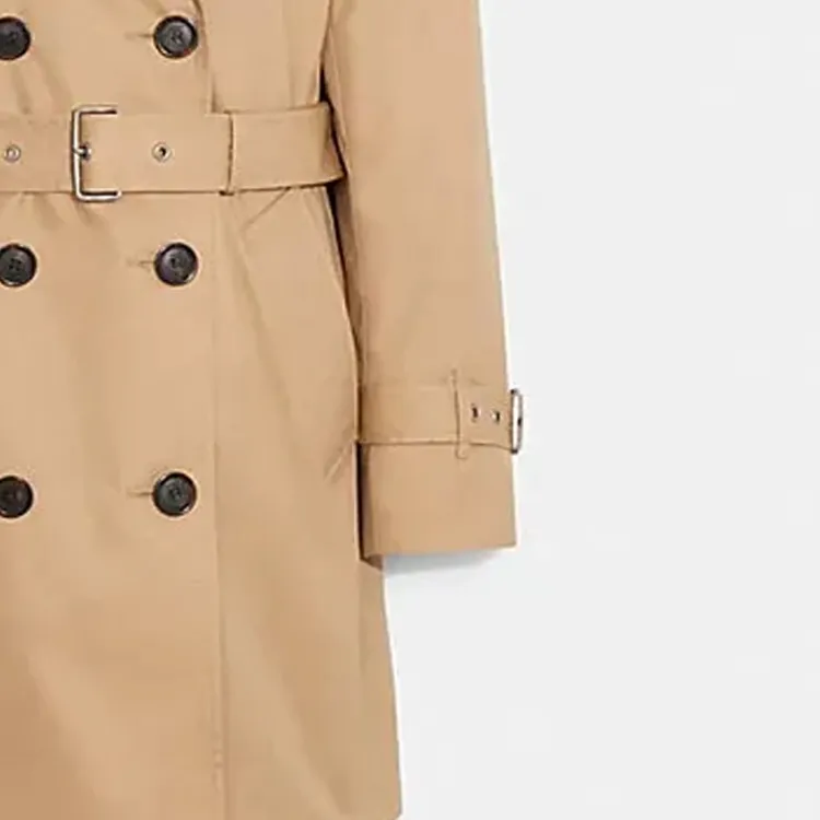 COACH Trench Coats Women's Khaki-3